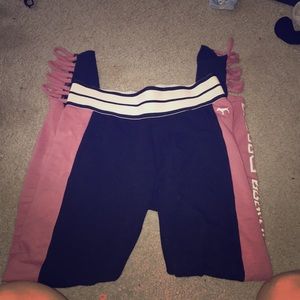 Victoria’s Secret black and pink leggings